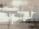 Minimalistisch abstract schilderij in taupe en bruin