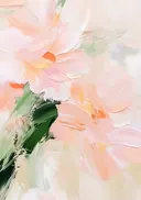 Abstract close-up schilderij van bloemen