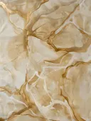Abstract marmerpatroon in goud en crème