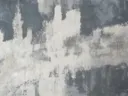 Abstract schilderij met blokvormige vlakken in grijs en zwart