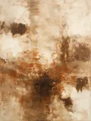 Schilderij: abstracte compositie in dunne laagjes