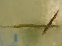 Schilderij: abstracte compositie in kaki