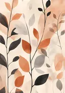 Abstract patroon van gestileerde herfstbladeren