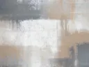 Abstract schilderij met taupe en goudkleurige vlakken