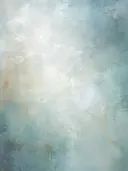 Abstract impressionistisch schilderij van mistige ochtendtinten