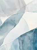 Abstract aquarel met geometrische blauwgrijze vlakken