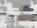 Abstract schilderij met vlakken in grijs en zwart
