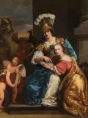 Portretschilderij 'Allegorie op het Onderwijs' naar Ferdinand Bol