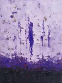 Abstract landschap in antraciet en lila
