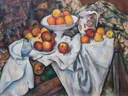 Appels en sinaasappels van Paul Cezanne: stilleven met appels, sinaasappel en kan