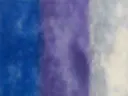 Banen in diep kobalt en violet, kleurvelden schilderij, banen