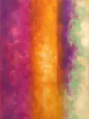 Kleurvelden schilderij, banen in fel magenta