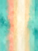 Banen in turkoois en zand, kleurvelden schilderij, banen