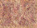 Action painting schilderij, banen (drip) in fel magenta