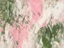 Action painting schilderij, banen (sweep) in kersenbloesem