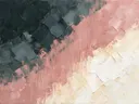 Abstract landschap in basaltgrijs en kalkwit