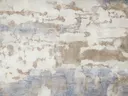 Abstract schilderij met betonlook textuur in beige en blauwgrijs