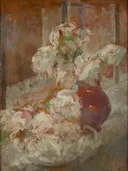 Bloemen van Olga Boznańska: stilleven met bloemen