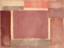 Kleurvelden schilderij, blokken in oud roze
