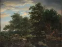 Landschapsschilderij 'Bosgezicht' naar Jacob van Ruisdael