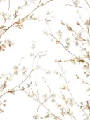 Patroon van botanische takjes en blaadjes