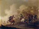 Cavalry charge van Pieter Meulener: figuren