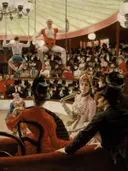 De circusliefhebber van James Tissot: figuren