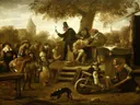 Klassiek schilderij 'De Kwakzalver' naar Jan Steen
