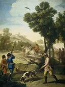 De kwarteljacht van Francisco Goya: dieren met hagelgeweer