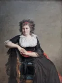 De markiezin van Orvilliers van Jacques-Louis David: portret
