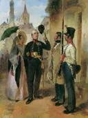 De schildwacht van Carl Schindler: figuren