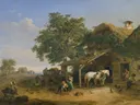 De smidse aan de heerbaan van Franz Reinhold: landschap