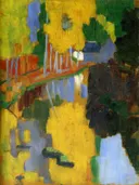 De talisman, de Aven in het Bois d'Amour van Paul Sérusier: landschap