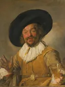 Portretschilderij 'De Vrolijke Drinker' naar Frans Hals