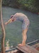 De zwemmer van Gustave Caillebotte: figuren