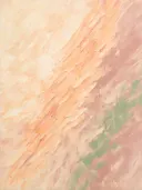 Kwastslag schilderij, diagonaal in Perzik en Abrikoos
