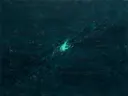 Meswerk schilderij, diagonaal in Oceaandiepte
