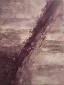 Meswerk schilderij, diagonaal in Pruim