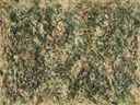 Diagonaal Spetter in diep smaragd en zwart, action painting schilderij, diagonaal (drip)