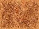 Diagonaal Spetter in diep terracotta, action painting schilderij, diagonaal (drip)