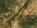 Action painting schilderij, diagonaal (sweep) in aardetinten