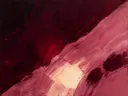 Paletmes abstract schilderij, diagonale vlakken in stoffig roze