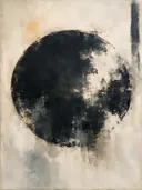 Schilderij: donkere met een cirkel