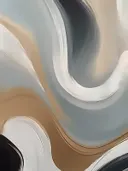 Abstract schilderij met een draaikolk van zand en grijstinten