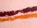 Meswerk schilderij, dubbele diagonaal in Blush en Bourgondie