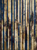 Meswerk schilderij, dunne banen in Royal Blauw
