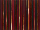Paletmes abstract schilderij, dunne banen in granaatappel