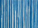 Paletmes abstract schilderij, dunne banen in hemelsblauw