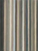 Paletmes abstract schilderij, dunne banen in mist