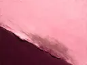 Abstract schilderij, eén kleur op de diagonaal in roze en aubergine